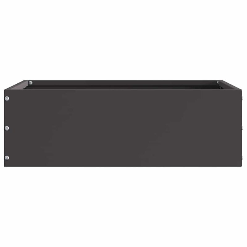 Casa si Gradina - Gradina si terasa - Garduri, panouri si accesorii - Margine pentru gazon Negru 40 x 40 x 13 cm Otel - Infinity.ro