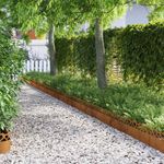 Casa si Gradina - Gradina si terasa - Garduri, panouri si accesorii - Borduri pentru gazon 20 pcs Ruginit 103 x 0,05 x 22 cm - Infinity.ro
