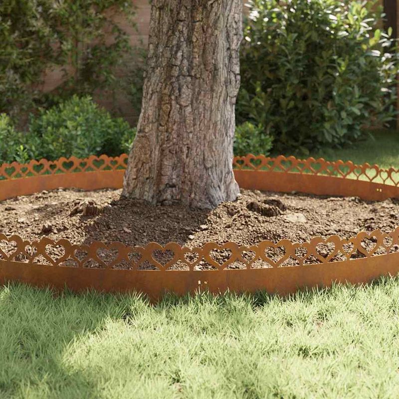 Casa si Gradina - Gradina si terasa - Garduri, panouri si accesorii - Borduri pentru gazon 20 pcs Ruginit 103 x 0,05 x 22 cm - Infinity.ro