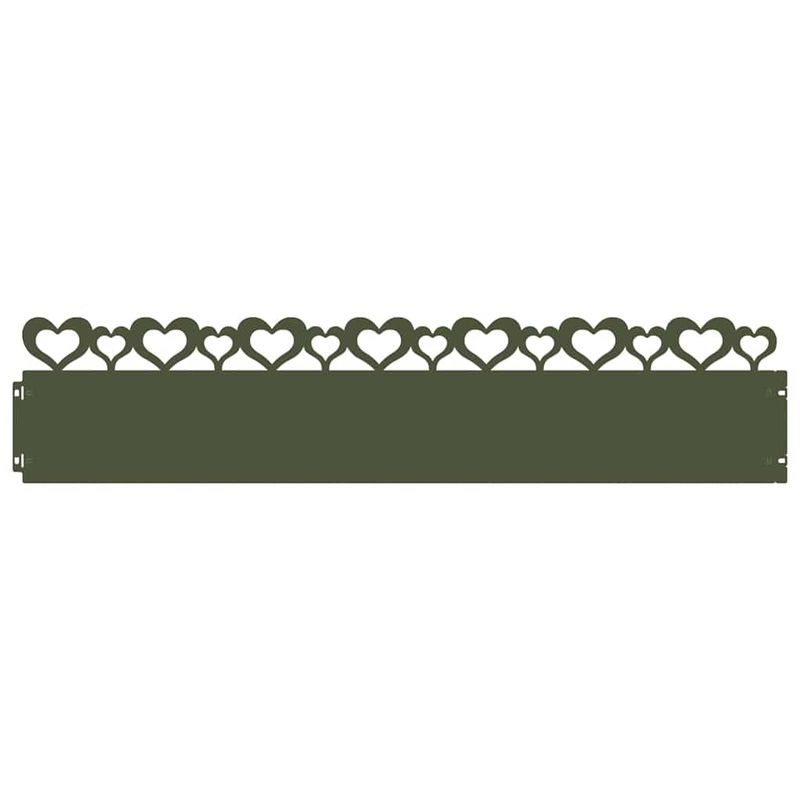 Casa si Gradina - Gradina si terasa - Garduri, panouri si accesorii - Borduri pentru gazon 20 pcs Verde masliniu 103 x 0,05 x 22 cm - Infinity.ro