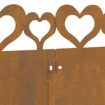 Casa si Gradina - Gradina si terasa - Garduri, panouri si accesorii - Borduri pentru gazon 20 pcs Ruginit 103 x 0,05 x 22 cm - Infinity.ro