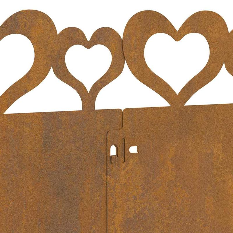 Casa si Gradina - Gradina si terasa - Garduri, panouri si accesorii - Borduri pentru gazon 20 pcs Ruginit 103 x 0,05 x 22 cm - Infinity.ro
