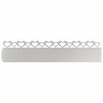 Casa si Gradina - Gradina si terasa - Garduri, panouri si accesorii - Borduri pentru gazon 30 pcs Argintiu 103 x 0,05 x 22 cm - Infinity.ro