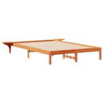 Casa si Gradina - Mobilier - Paturi si accesorii - Paturi - Cadru de pat cu mese laterale Maroniu cerat 140 x 220 cm - Infinity.ro