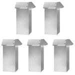 Casa si Gradina - Gradina si terasa - Garduri, panouri si accesorii - Garduri pentru melci 16 pcs Argintiu Otel inoxidabil - Infinity.ro