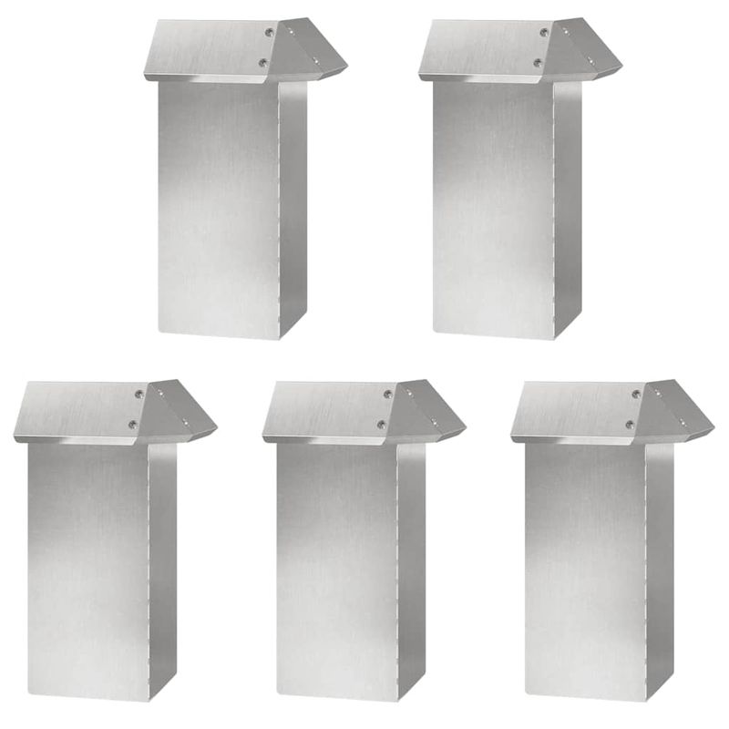 Casa si Gradina - Gradina si terasa - Garduri, panouri si accesorii - Garduri pentru melci 16 pcs Argintiu Otel inoxidabil - Infinity.ro