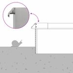 Casa si Gradina - Gradina si terasa - Garduri, panouri si accesorii - Gard pentru melci Argintiu 50 x 3,5 x 25 cm Otel inoxidabil - Infinity.ro