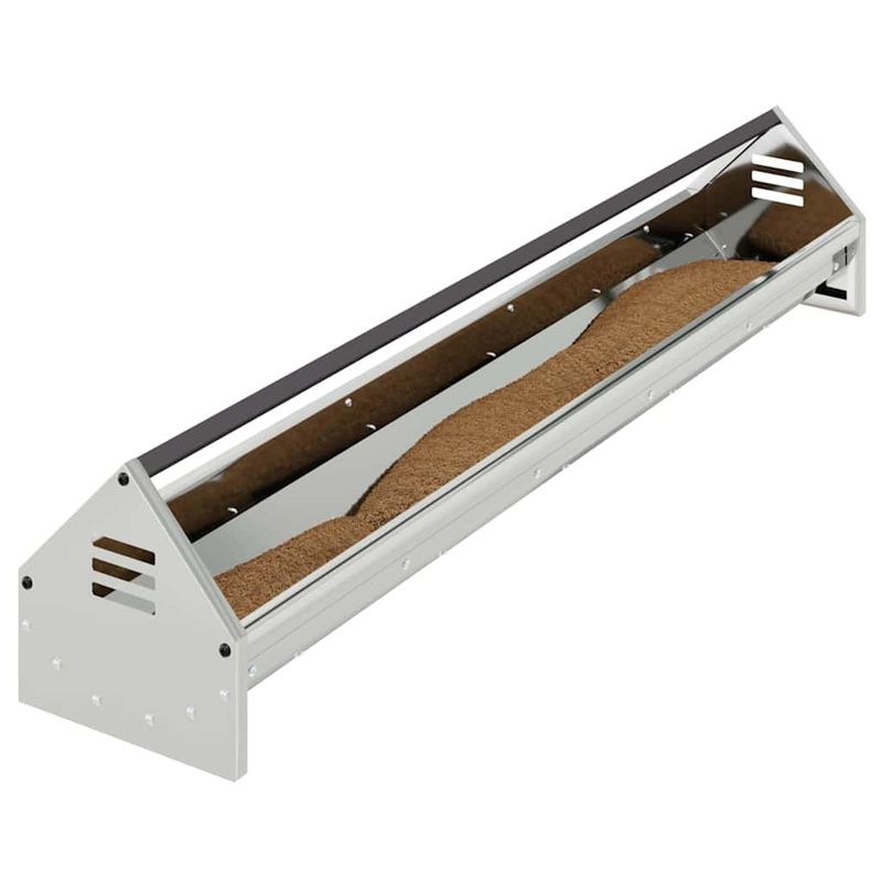 Petshop - Accesorii petshop - Castroane si adapatori - JGHEAB pentru hranit pui Argintiu 108 x 20,5 x 20 cm - Infinity.ro