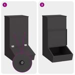 Petshop - Accesorii petshop - Castroane si adapatori - Feeder pentru porci Negru 55 x 51 x 91.5 cm - Infinity.ro