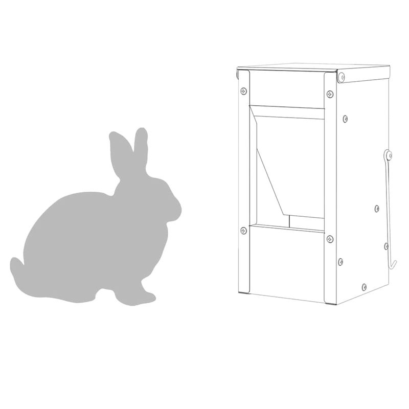 Petshop - Accesorii petshop - Castroane si adapatori - Urmarire pentru iepuri Verde masliniu 12,5 x 12,5 x 25 cm - Infinity.ro