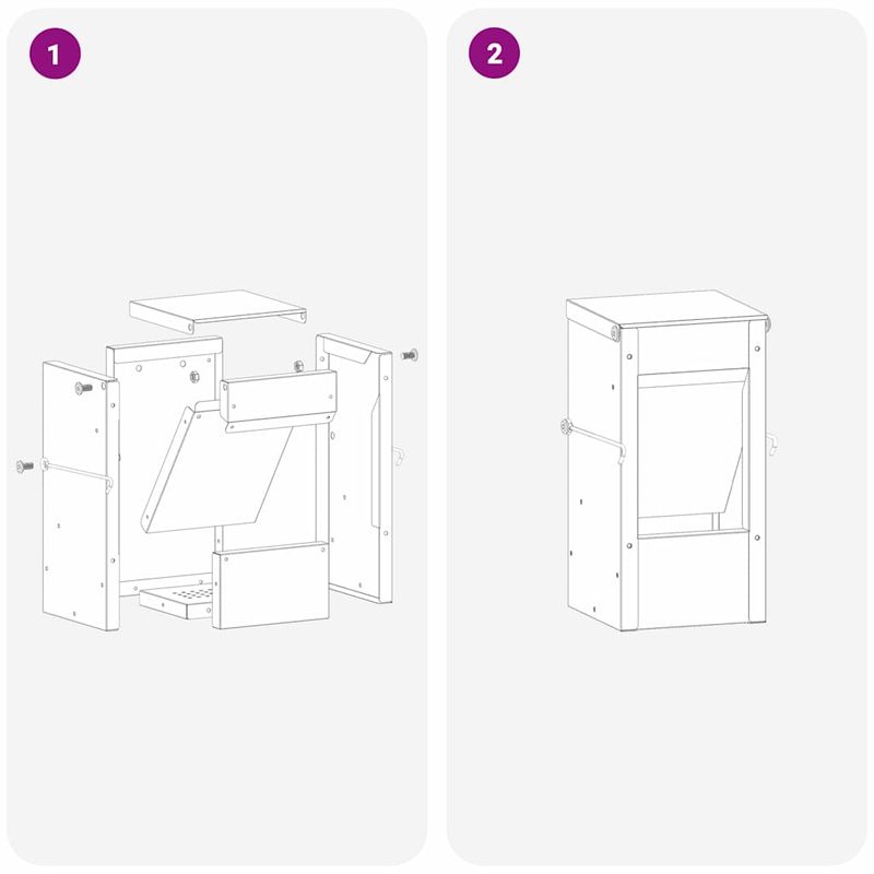 Petshop - Accesorii petshop - Castroane si adapatori - Urmarire pentru iepuri Verde masliniu 12,5 x 12,5 x 25 cm - Infinity.ro