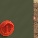 Petshop - Accesorii petshop - Castroane si adapatori - Feeder pentru pui Verde masliniu 32,5 x 20,5 x 43 cm - Infinity.ro