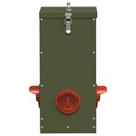 Petshop - Accesorii petshop - Castroane si adapatori - Feeder pentru pui Verde masliniu 32,5 x 20,5 x 43 cm - Infinity.ro