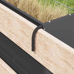 Petshop - Accesorii petshop - Castroane si adapatori - Feeder pentru Fan Suspendat Negru 61 x 33 x 66 cm - Infinity.ro