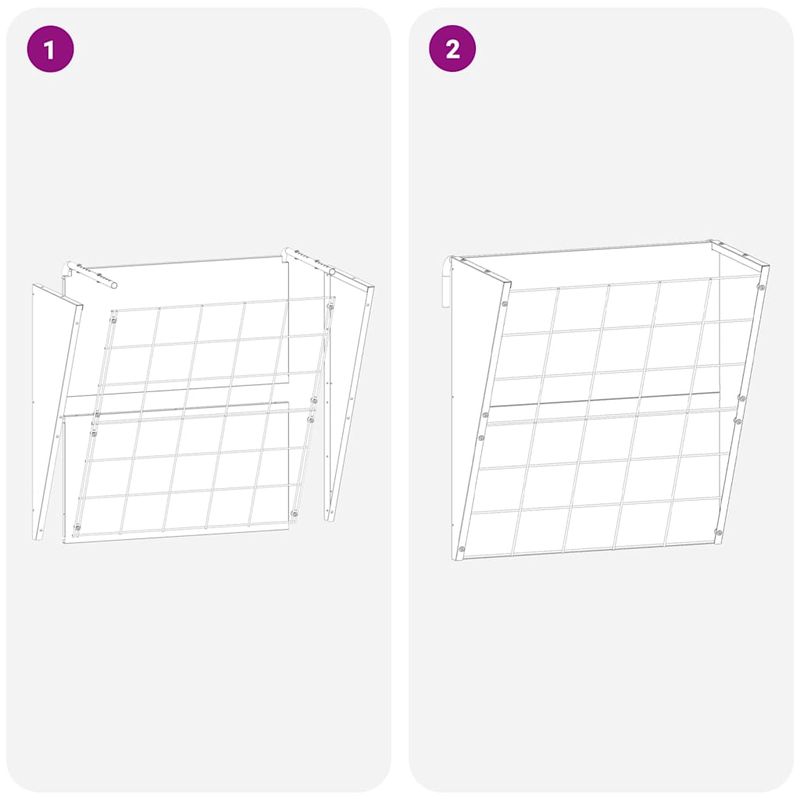Petshop - Accesorii petshop - Castroane si adapatori - Feeder pentru Fan Suspendat Negru 61 x 33 x 66 cm - Infinity.ro