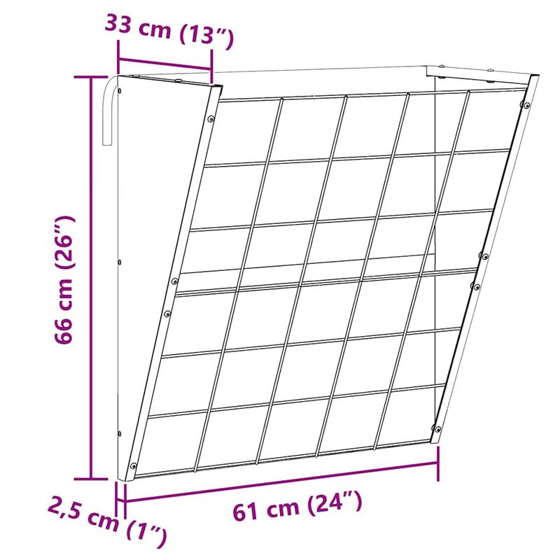 Petshop - Accesorii petshop - Castroane si adapatori - Feeder pentru Fan Suspendat Negru 61 x 33 x 66 cm - Infinity.ro