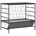 Petshop - Accesorii petshop - Castroane si adapatori - Feeder pentru Animale Argintiu 100 x 60 x 90 cm Otel Galvanizat - Infinity.ro