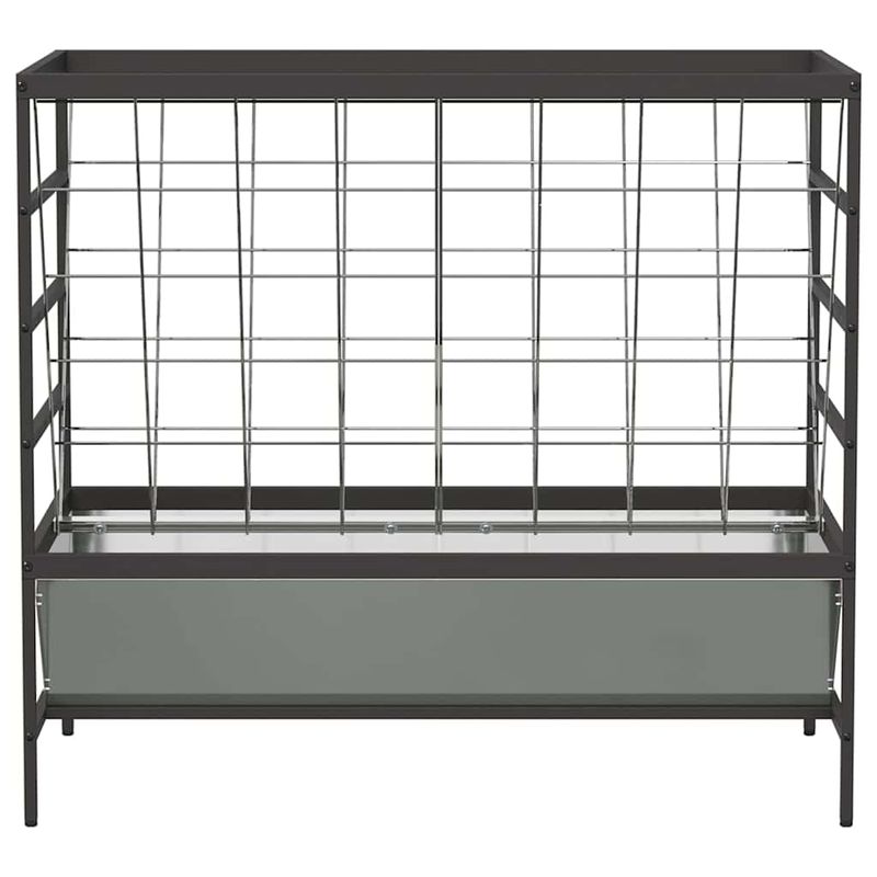 Petshop - Accesorii petshop - Castroane si adapatori - Feeder pentru Animale Argintiu 100 x 60 x 90 cm Otel Galvanizat - Infinity.ro