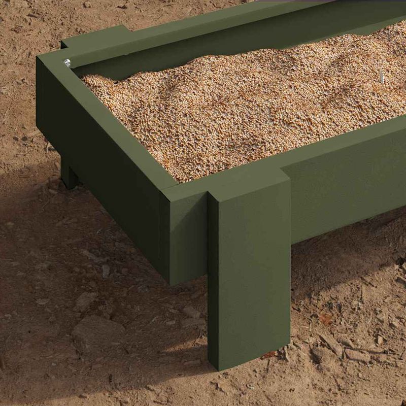 Petshop - Accesorii petshop - Castroane si adapatori - JGHEAB pentru hranit pui Verde masliniu 80 x 28 x 13.5 cm - Infinity.ro