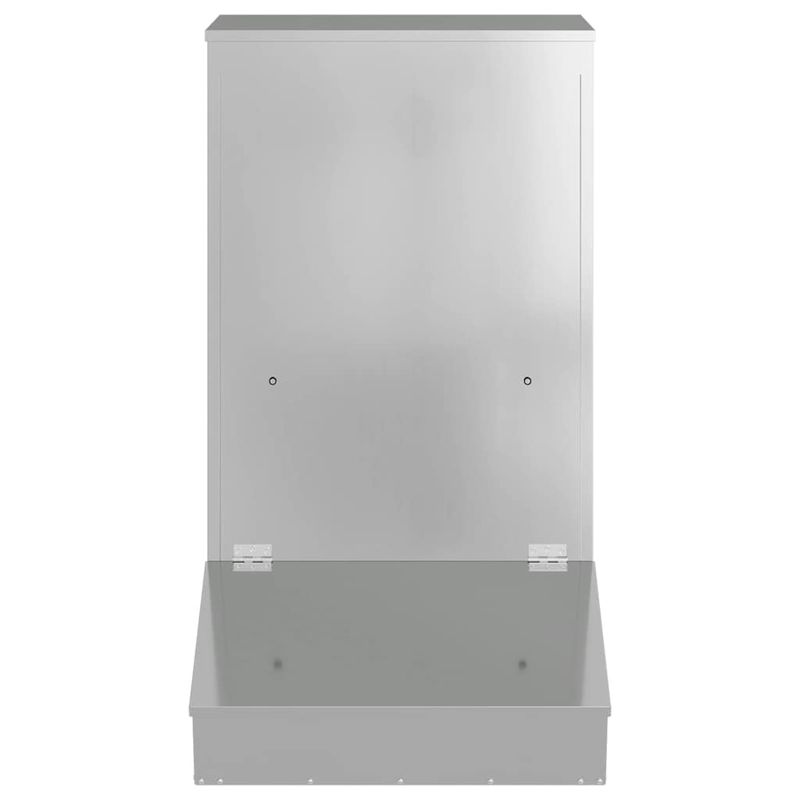 Petshop - Accesorii petshop - Castroane si adapatori - Feeder pentru porci Argintiu 55 x 51 x 91.5 cm Otel Galvanizat - Infinity.ro