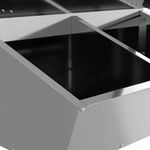 Petshop - Accesorii petshop - Castroane si adapatori - Feeder pentru porci Argintiu 55 x 51 x 91.5 cm Otel Galvanizat - Infinity.ro