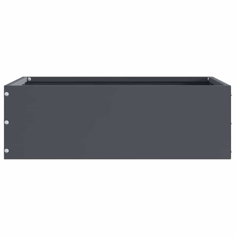 Casa si Gradina - Gradina si terasa - Garduri, panouri si accesorii - Margine pentru gazon 6 pcs Antracit 40 x 40 x 13 cm Otel - Infinity.ro