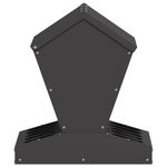 Petshop - Accesorii petshop - Castroane si adapatori - Feeder pentru pui Negru 40 x 40 x 45 cm Otel Laminat la Rece - Infinity.ro