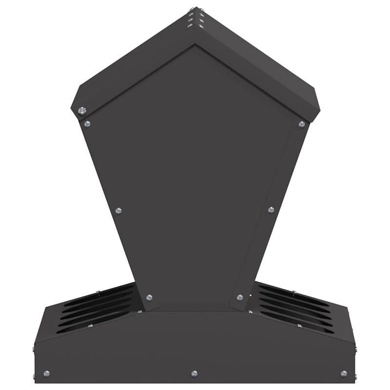 Petshop - Accesorii petshop - Castroane si adapatori - Feeder pentru pui Negru 40 x 40 x 45 cm Otel Laminat la Rece - Infinity.ro