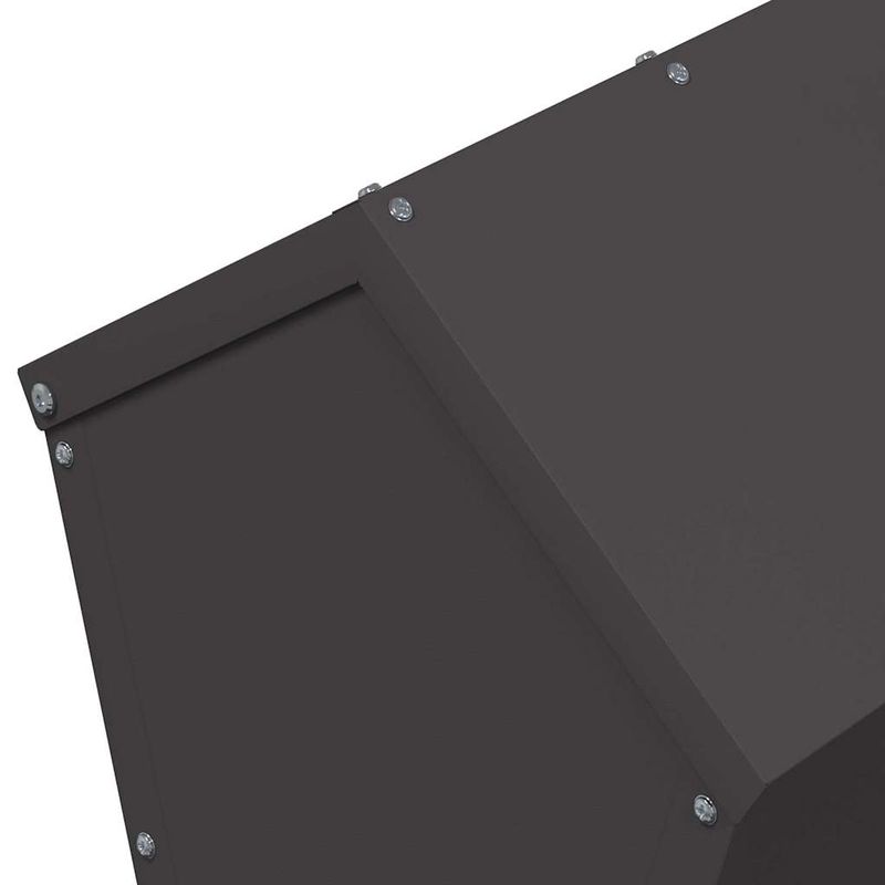 Petshop - Accesorii petshop - Castroane si adapatori - Feeder pentru pui Negru 40 x 40 x 45 cm Otel Laminat la Rece - Infinity.ro
