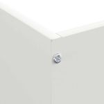 Casa si Gradina - Gradina si terasa - Garduri, panouri si accesorii - Margine pentru gazon Alb 50 x 50 x 13 cm Otel - Infinity.ro