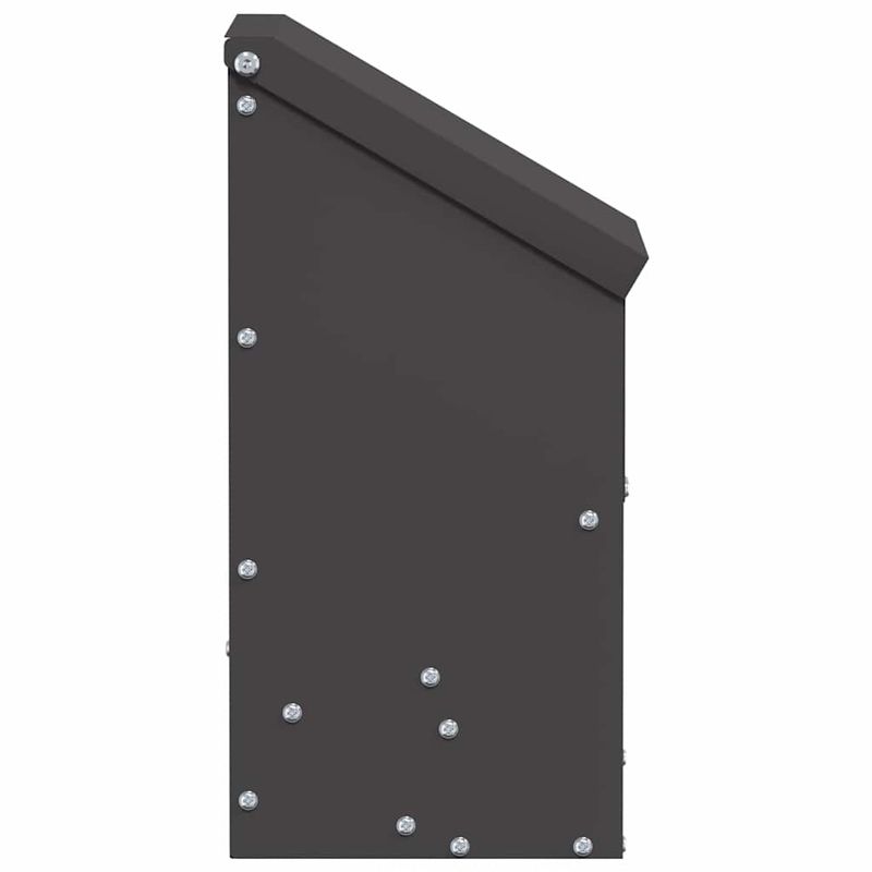 Petshop - Accesorii petshop - Castroane si adapatori - Feeder pentru pui Negru 21 x 16 x 33 cm Otel Laminat la Rece - Infinity.ro