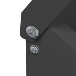 Petshop - Accesorii petshop - Castroane si adapatori - Feeder pentru pui Negru 21 x 16 x 33 cm Otel Laminat la Rece - Infinity.ro