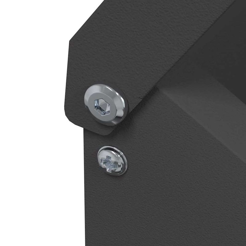 Petshop - Accesorii petshop - Castroane si adapatori - Feeder pentru pui Negru 21 x 16 x 33 cm Otel Laminat la Rece - Infinity.ro
