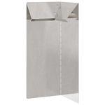 Casa si Gradina - Gradina si terasa - Garduri, panouri si accesorii - Gard pentru melci 4 pcs Argintiu 10 x 10 x 25 cm - Infinity.ro