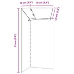 Casa si Gradina - Gradina si terasa - Garduri, panouri si accesorii - Gard pentru melci 4 pcs Argintiu 10 x 10 x 25 cm - Infinity.ro