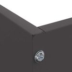 Casa si Gradina - Gradina si terasa - Garduri, panouri si accesorii - Margine pentru gazon Negru 60 x 60 x 13 cm Otel - Infinity.ro