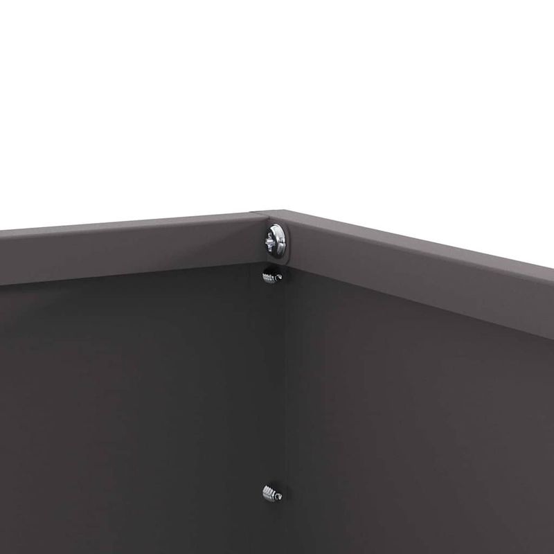 Casa si Gradina - Gradina si terasa - Garduri, panouri si accesorii - Margine pentru gazon Negru 60 x 60 x 13 cm Otel - Infinity.ro