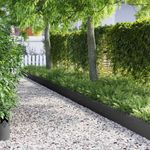 Casa si Gradina - Gradina si terasa - Garduri, panouri si accesorii - Borduri pentru gazon 10 pcs Negru 103 x 0,05 x 22 cm Otel - Infinity.ro