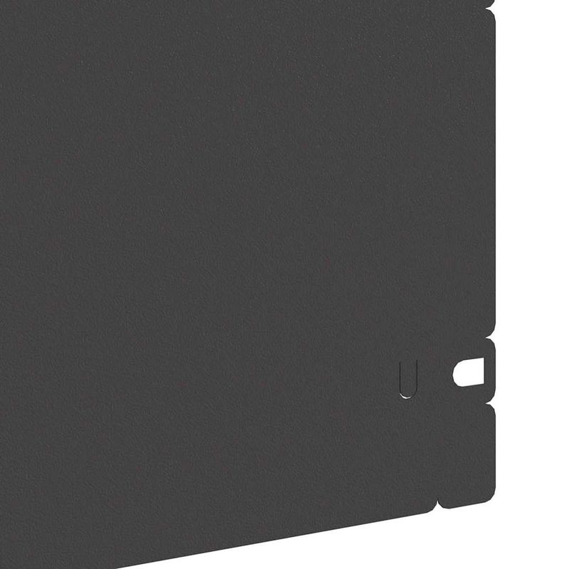 Casa si Gradina - Gradina si terasa - Garduri, panouri si accesorii - Borduri pentru gazon 10 pcs Negru 103 x 0,05 x 22 cm Otel - Infinity.ro