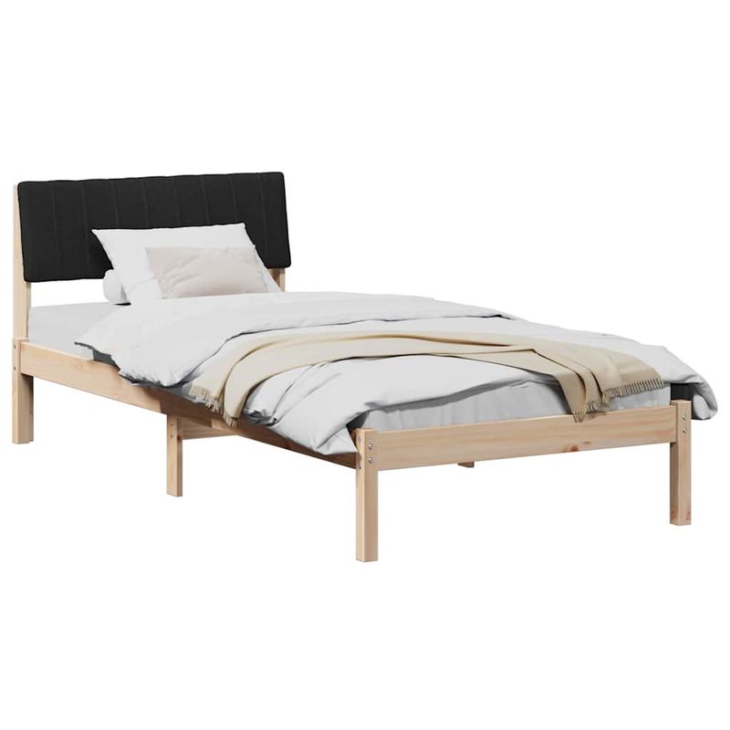 Casa si Gradina - Mobilier - Paturi si accesorii - Paturi - Cadru de pat Maro si negru 90 x 190 cm Lemn masiv de pin - Infinity.ro