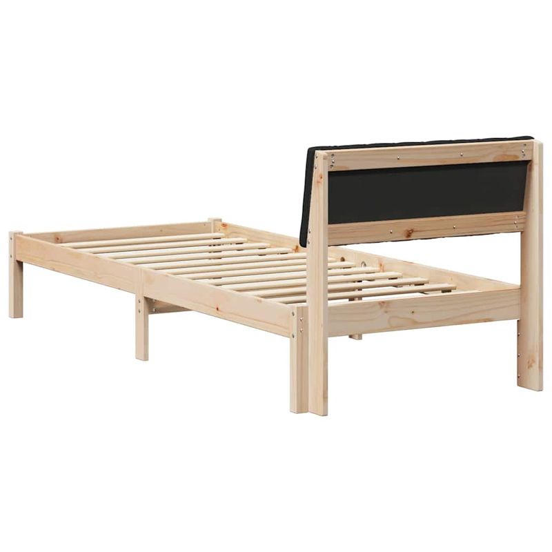 Casa si Gradina - Mobilier - Paturi si accesorii - Paturi - Cadru de pat Maro si negru 90 x 190 cm Lemn masiv de pin - Infinity.ro