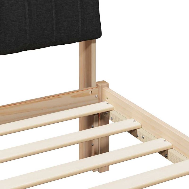 Casa si Gradina - Mobilier - Paturi si accesorii - Paturi - Cadru de pat Maro si negru 90 x 190 cm Lemn masiv de pin - Infinity.ro