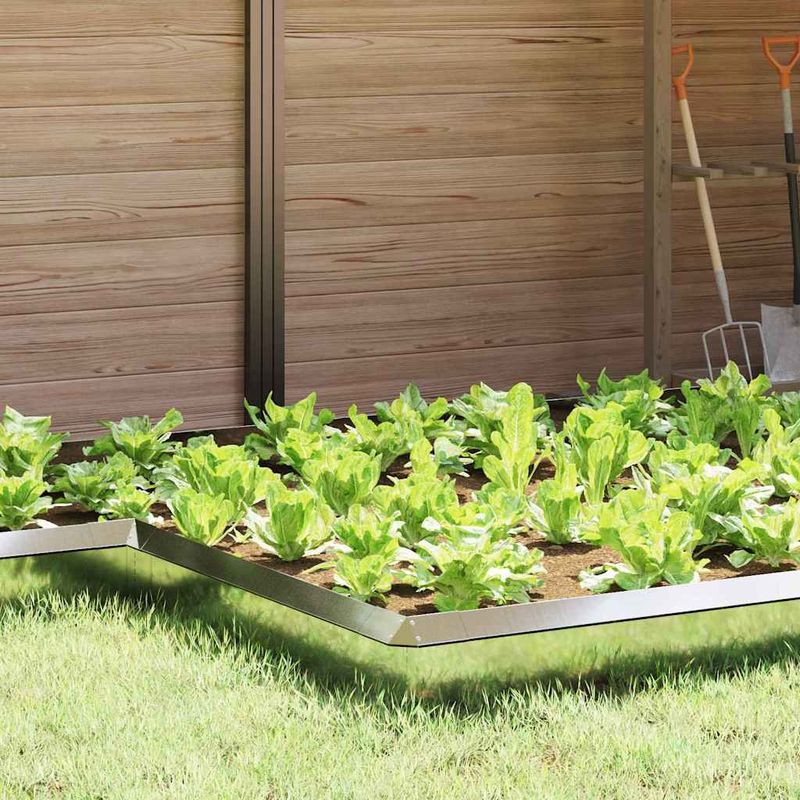 Casa si Gradina - Gradina si terasa - Garduri, panouri si accesorii - Gard pentru melci Argintiu 13,5 x 13,5 x 25 cm Otel Galvanizat - Infinity.ro