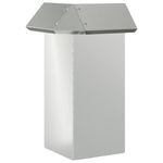 Casa si Gradina - Gradina si terasa - Garduri, panouri si accesorii - Gard pentru melci Argintiu 13,5 x 13,5 x 25 cm Otel Galvanizat - Infinity.ro