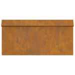 Casa si Gradina - Gradina si terasa - Garduri, panouri si accesorii - Gard pentru melci 16 pcs Ruginit 50 x 3,5 x 25 cm - Infinity.ro