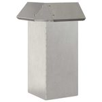 Casa si Gradina - Gradina si terasa - Garduri, panouri si accesorii - Gard pentru melci 4 pcs Argintiu 13,5 x 13,5 x 25 cm - Infinity.ro