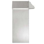 Casa si Gradina - Gradina si terasa - Garduri, panouri si accesorii - Gard pentru melci 4 pcs Argintiu 13,5 x 13,5 x 25 cm - Infinity.ro