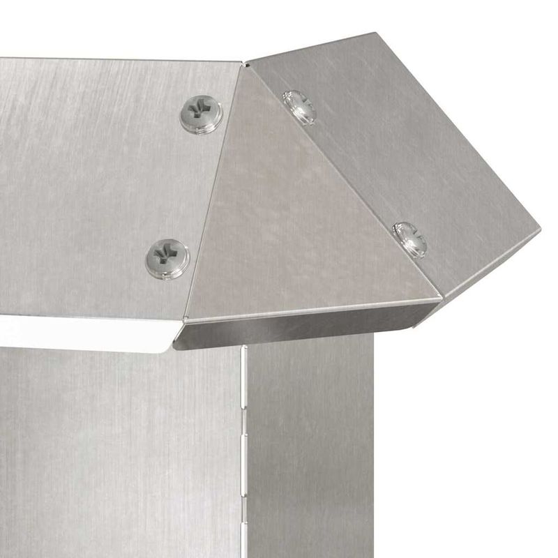 Casa si Gradina - Gradina si terasa - Garduri, panouri si accesorii - Gard pentru melci 4 pcs Argintiu 13,5 x 13,5 x 25 cm - Infinity.ro