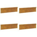 Casa si Gradina - Gradina si terasa - Garduri, panouri si accesorii - Garduri pentru melci 8 pcs Ruginit Otel rezistent de intemperii - Infinity.ro