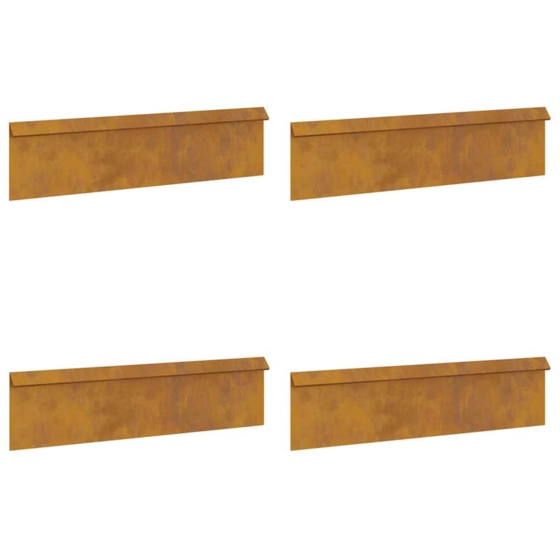 Casa si Gradina - Gradina si terasa - Garduri, panouri si accesorii - Garduri pentru melci 8 pcs Ruginit Otel rezistent de intemperii - Infinity.ro